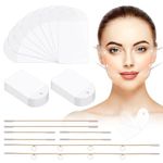 AHANDMAKER Face Lift Tape with Lifting Rope Sets, 60 Pcs Face Tape Lifting Invisible, Instant Face Lift Neck Tape Facial Tape for Double Chin Jowls Eyes Wrinkles Sagging Skin