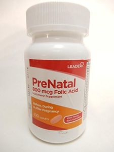 LEADER Prenatal Vitamins Caplets 100 CT (PACK OF 3) by Leader
