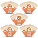 500 Size 2 Coffee Filter Paper Cones, Unbleached by EDESIA ESPRESS
