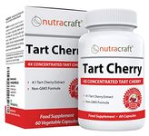 #1 Tart Cherry Extract | 2000mg 4:1 Concentrated Tart Cherry | Uric Acid Cleanse & Sleep Support | No Fillers or Additives | 1 Month Supply (Non-GMO)