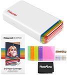 Polaroid Hi-Print 2x3 Pocket Photo Printer + Polaroid Hi-Print 2X3 Paper Cartridge 20 Sheets + Hanging Photo Frames