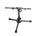 K & M Microphone Stand - very low level w/2 piece boom arm (25950-500-55)