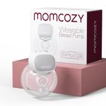 Momcozy S9 Pro Updated Wearable Breast Pump, Hands-Free, Longest Battery Life & LED Display, Portable Electric Breast Pump with 2 Modes & 9 Levels - 24mm (Gray, 1 Count)