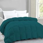 Indian Kingdom - 400 GSM Winter Proof Comforter Premium Collection Quilted Comforter (92" x 106" Inches/233cm x 269cm) - King Size Comforter|Teal