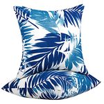 JMGBird Outdoor Pillows Waterproof Set of 2 Outdoor Throw Pillows with Insert Included 18×18 Inch Outdoor Pillows for Patio Furniture