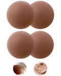 Grace Form Sticky Bra Nipple Covers for Women, 2 Pairs Silicone Reusable Washable Breast Pasties Nipple Pasties Adhesive Bra