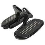 XMT-MOTO Streamliner Passenger Footboard and Mount Kit fits for Harley Davidson Touring Road King Electra Glide Street Glide Road Glide 1993-2020, Black