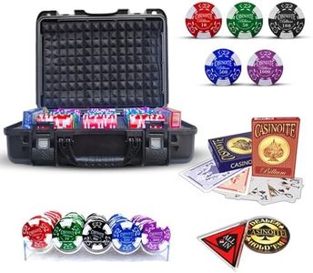 casinoite Poker Set 300 (300 Chips with Denomination Black Case)