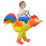 Stegosaurus Inflatable Costume for Kids Ride On Chicken Costume Funny Halloween Costumes Rooster Blow up Costumes