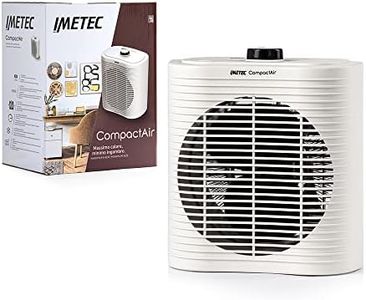 Imetec Compact Air, Termoventilatore piccolo e potente, Stufetta Elettrica, 2000 W, maniglia integrata, temperatura regolabile, funzione antigelo, dispositivo di protezione dai surriscaldamenti