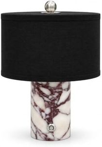BBRRZ Marble Lamp, Stone Table Lamps Rechargeable Modern Decorative Touch Dimmable Cordless Luxury Design Bedside Lamp for Home Decor, Bedroom, Living Room & Office