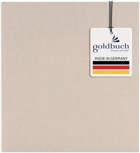 goldbuch - 31605 - Album fotografico Summertime Trend 2, 100 pagine bianche con divisori in pergamena, con copertina in lino, fino a 600 foto, carta di alta qualità, colore: beige, 30 x 31 cm
