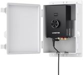 LiNKFOR Bluetooth 5.0 Power Amplifier, Peak Power 200W+200W, 44.1K/48K, 16bit Power Amplifier, Waterproof Enclosure, Wireless Audio Streaming for Outdoor Speakers