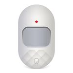 Wolf-Guard HW-GJ01A Wireless Infrared PIR Sensor, Indoor Wide-Angle PIR Motion Sensor Detector Kit, Wall Mounted, Range max.7M/110°,white