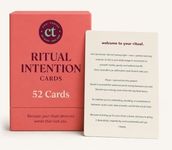 Chai Tonics 52 Ritual Cards – Daily Intention & Affirmation Deck with Ritual Guide Card, Mindfulness & Self-Care Practice, Spiritual Gifts for Women & Men, 3x4 Paper Card Deck in Keepsake Box