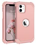 BENTOBEN for iPhone 11 Case Shockproof, Phone Case for iPhone 11, Three Layers Heavy Duty Hard PC Soft TPU Cover Bumper Protective Nebula Pattern Cover for iPhone 11 Rose Gold