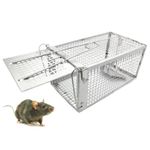 PIXESTT Live Mouse Trap, 1 Piece Animal Trap Set Suitable for Picking Mice, Hamsters, Animal-Friendly Rat Trap