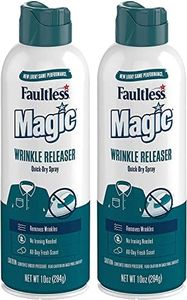 Magic Wrinkle Releaser (2 Pack) Say No to Ironing, Perfect for Travelers, Moms or Those On The Go, Static Electricity Remover + Fabric Refresher + Odor Eliminator + Wrinkle Remover, Fresh Scent