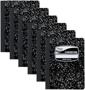 Mead Composition Notebook, Wide Ruled, 100 Sheets, 6 Pack (09910)