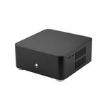 Mini-ITX PC Gaming Case - L80 Mini-ITX Computer Case,Aluminum Mini ITX Computer Case PC Case HTPC(170 X 170MM ITX Motherboard)(Black-USB 2.0)