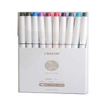 Sailor SHIKIORI Marker, 20 Colors Set (25-5400-000), White