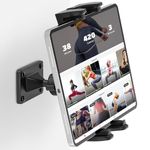 iPad Wall Mount, Tablet Wall Holder with Sturdy Metal Base for Business and Smart Home, Tablet Wall Bracket Holder Compatible 4.7-12.9 Inch Tablet iPad Mobile Phone