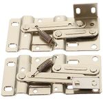 DOITOOL 2pcs 45 Flip Down Hinge, Cabinet Door Hinge, Tip Out Tray Hinges, Scissor Hinges, Cabinet Hinge Repair Kit for Sink Base Tip-Out Trays Hinge