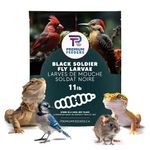 11lb - Dried Black Soldier Fly Larvae by Premium Feeders – Dried mealworms Alternative – Treats for Chicken, Hens, Duck, Bird, Quail, Tortoise, Fish – High Calcium & Protein – All Natural BSF