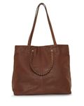 Lucky Brand Women's Jema Leather Tote, Whiskey