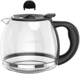 Coffee Machine Replacement 12-CUP Glass Coffee Carafe, Compatible With 12cups Black and Decker Coffee Pot Replacement