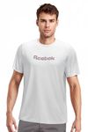 Reebok Men's White T-Shirt |Casuals | Crafted Comfort Tee | Round Neck | Regular Fit | Half Sleeve | 93% Cotton 7% Lycra