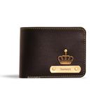 Innovative Gifts Men's Personalized Wallet I Customized Slim Stylish Leather Purse with Name & Charm I Unique Birthday Anniversary Gift for Men Boy Love Husband Employees Clients - Black