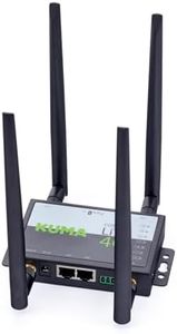 KUMA CONNECT LiTE 4G Router Wifi Speed Booster Kit – FREE 5GB SIM Card Mobile Unlocked Hotspot Wi-fi High Power LTE Signal Antenna for Home House Garden Office Travel – Portable Wireless Internet