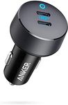 Anker USB Car Charger, 40W 2-Port PowerIQ 3.0 Type C Adapter, PowerDrive III Duo with Power Delivery for iPhone12/12 Pro 11/11 Pro/11 Pro Max/XR/Xs/Max/X, Galaxy S10/S9, Pixel, iPad Pro and More