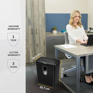 Fellowes Powershred Shredder – Cross-Cut, 6-Sheet Capacity