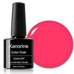 KANORINE Gel Polish Soak-Off UV/LED Red Colour Gel Nail Polish red-pink Color Coat Gel Nail Varnish Nail Art TYPE 10ml red A11