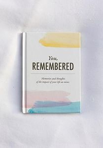 Gratbook You Remembered Book, Prompt Book to Record Memories during Grief, for self or gift as someone who lost loved one (white)