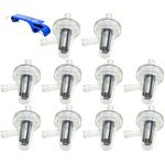 TC-Motor 10pcs Aftermarket Gas Fuel Filter For 1/4" 5/16" Hose Line For Honda/Yamaha/Suzuki/ATV Quad UTV Dirt Bike Scooter Snowmobile Motorcycle Go Kart Mini Bikes For MTD/Kohle For Briggs Stratton