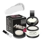 MIFELOY Root Cover Up Powder, Touch Up Hair Color for Grey, Roots Concealer for Beard Line Eyebrow, Instantly Coverage Dye for Thinning Grays Hairline, Shadow Conceals Hair Loss, White