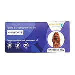 Vivaldis VI-FI Forte 1.34 ml - Single Pipette - Spot on Solution for Prevention & Effective Control of Flea, Tick & Chewing Lice Treatment for Dogs Weighing from 10 to 20 kg (Pack of 1)