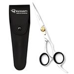 RUVANTI Professional Hair Cutting Scissors - Barber Hair Scissor 6.5" Japanese Super Cobalt Stainless Steel Hair Shear - Hairdresser/Barber Shears for Kids, Men, Women with Golden Adjustment Screw