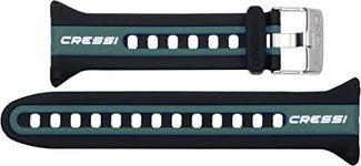 Cressi Watch Strap for Watch-style Dive Computer, Black/Green