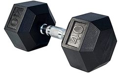 Rubber Hex Dumbbells Sold Individually from 5 LBS - 40 LBS (40)