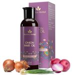 Avimee Herbal Keshpallav Onion Hair Oil | For Long & Strong Hair | With Red, Black, Yellow & Green Onion Seed Oil | Mineral Oil & Fragrance Free | 100 ml