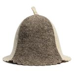 ASKOLD Wool Sauna Hat Gray White Colors - Sauna Hat Finnish - Ukraine Sauna Hat Wool - Russian Banya Hat for Men - Sauna Hat for Men - Sauna Hats Russian