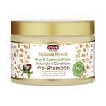 African Pride Moisture Miracle Aloe & Coconut Water, Detangle & Condition Pre- Shampoo 12 oz