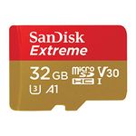 SanDisk Extreme 32 GB MicroSD Card For Mobile Gaming, With A1 App Performance, Supports AAA/3D/VR Game Graphics And 4K UHD Video, 100MB/s Read Class 10, UHS-I, U3, V30