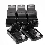 Power Rat Trap - 8 Pack Snap Traps for Indoor & Outdoor Use - Quick Catch, Reusable Rodent & Mouse Control - Safe, Easy-to-Use with Removable Bait Cup, Effective for Mice and Rats