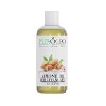 PUROLEO Sweet Almond Oil 16 Fl Oz/473 ML (Packed In Canada) Pure Almond Oil for Skin, Hair, & Body | Organic Carrier Oil & Body Oils For Women | Almond Butter Hair Oil, Body Oil, Baby Oil, Massage Oil huiles essentielles Amande Douce Huile Massage