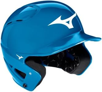 Mizuno Mens B6 Baseball Batting Helmet - Solid Color, Glossy Royal, Large/Extra Large